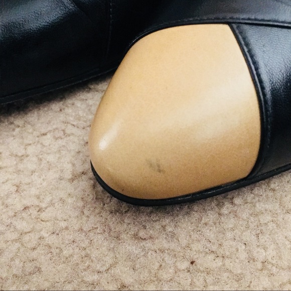 *SOLD* Vintage Chanel Black/Beige Cap Toe Pumps - Picture 6 of 8